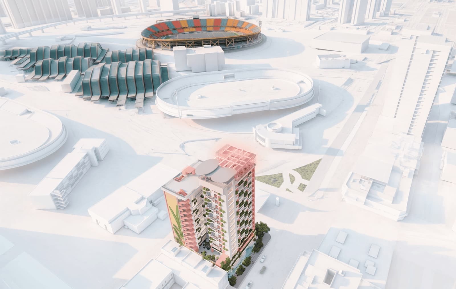 Vista aérea del proyecto